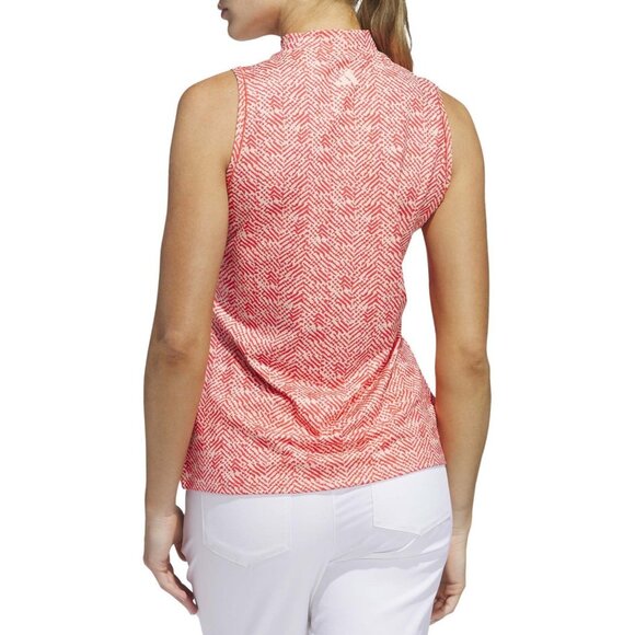 Adidas Women’s Golf Ultimate 365 Sleeveless Mock Neck Tank Size Medium Pure Ruby - Picture 3 of 6